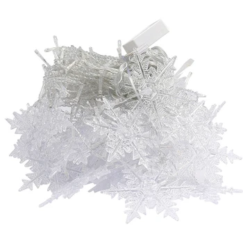 

Curtain Lights Snowflake String Lights Romantic Durable 3.5M 96 Leds 8 Modes Waterproof Party Decoration Christmas Light