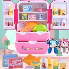 Детские Мини-приборы, игрушки для игр, деликатный дизайн, практичный Многофункциональный Персональный электрический холодильник