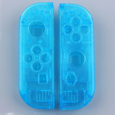 Синий От производителя прозрачный цветной чехол для ремонта DIY для Ns switch Joy-con LR - Цвет: Синий