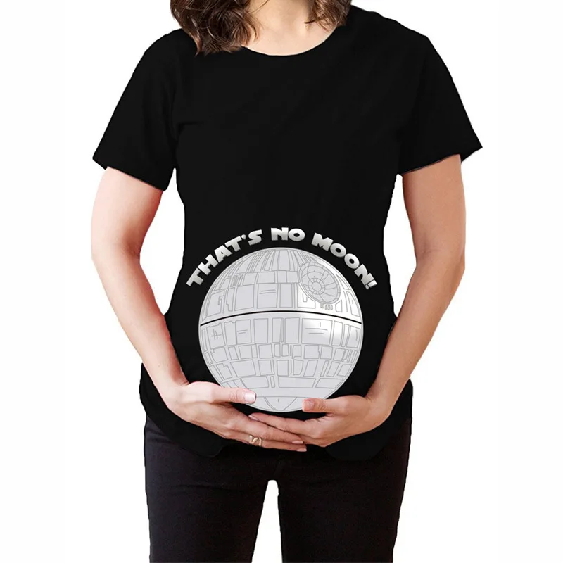 

European And American-Style Maternity Clothes New Style Summer Fun Earth Printed Short Sleeved Nursing Loose-Fit Pregnant WOMEN'