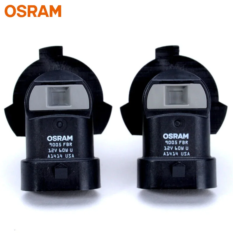 OSRAM HB3 9005 желтый 9005FBR галогенный противотуманный фонарь 12 в 60 Вт Автомобильная оригинальная фара 2600K свет+ 60% ярче подлинные лампы, пара