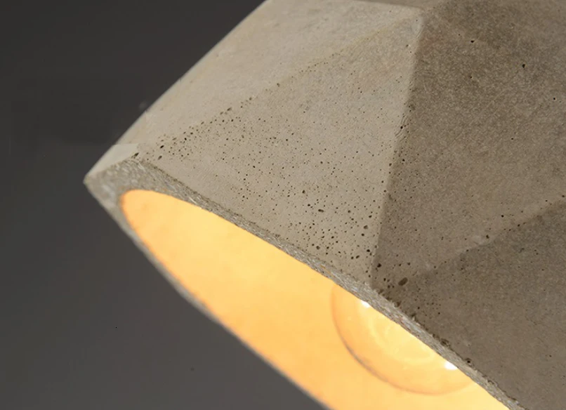 Ретро Лофт бетонный подвесной светильник E27 Светодиодный промышленный декоративный подвесной светильник цемент с 5 стилями для кухни спальни гостиной кафе