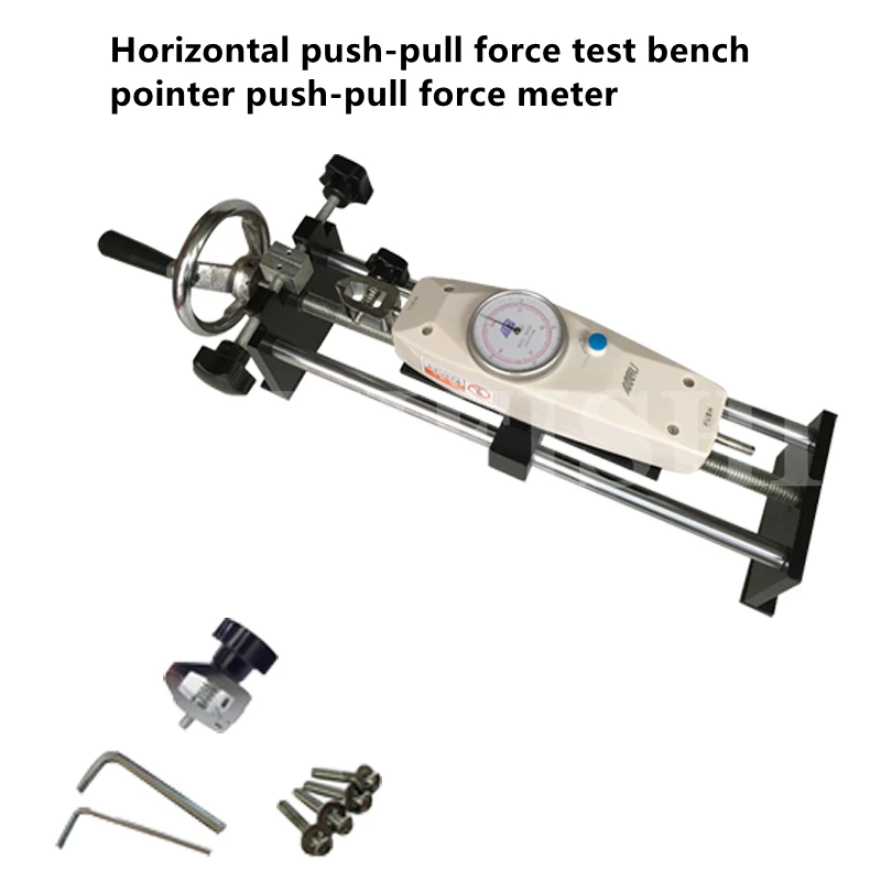 Manual Horizontal Force Gauge Test Stand Push-pull Force Meter HLA Spiral Rack 