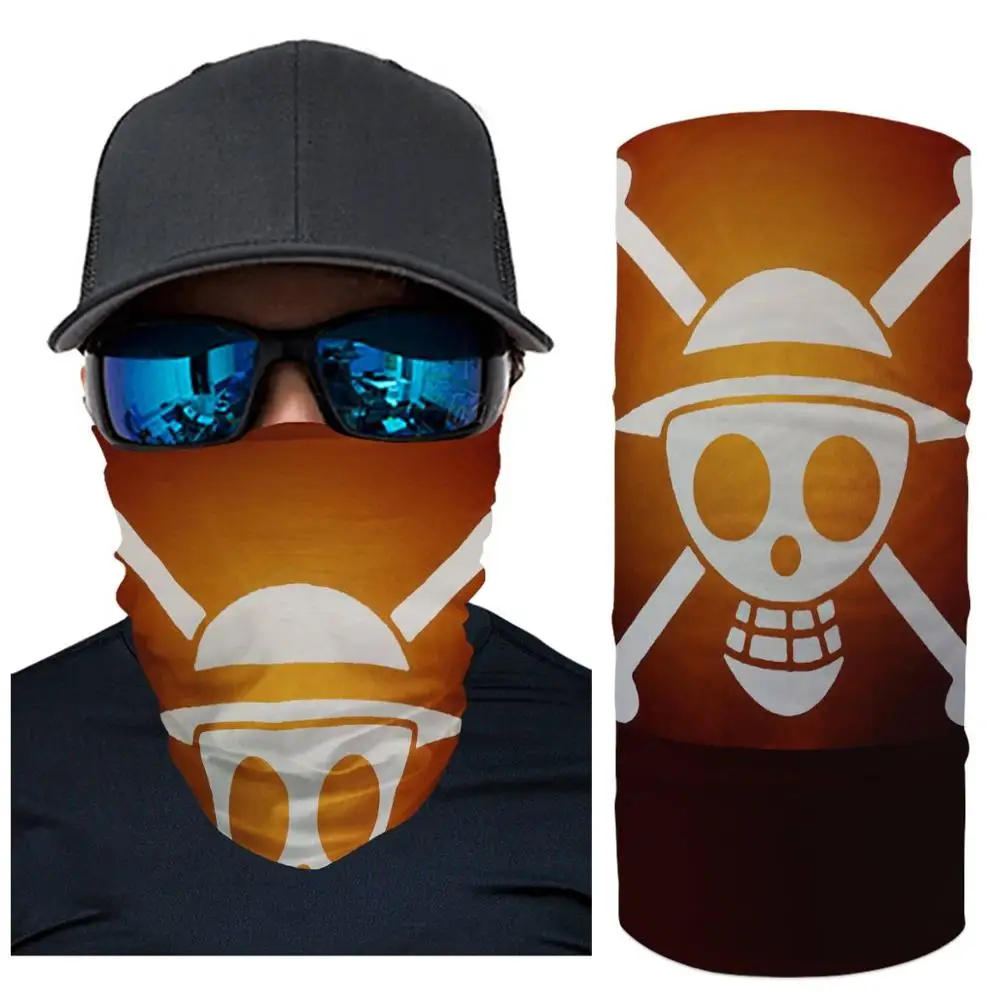 

One Piece Custom pattern Face Mask Sun Protection Scarves Neck Cover Solid Print Femme Riding Mouth Scarf Bandana