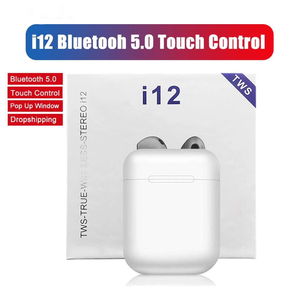 i12 TWS, беспроводные наушники, мини наушники, Bluetooth 5,0, для iPhone, samsung, xiaomi, не i7s, i9s, i11, i20, i30, i200