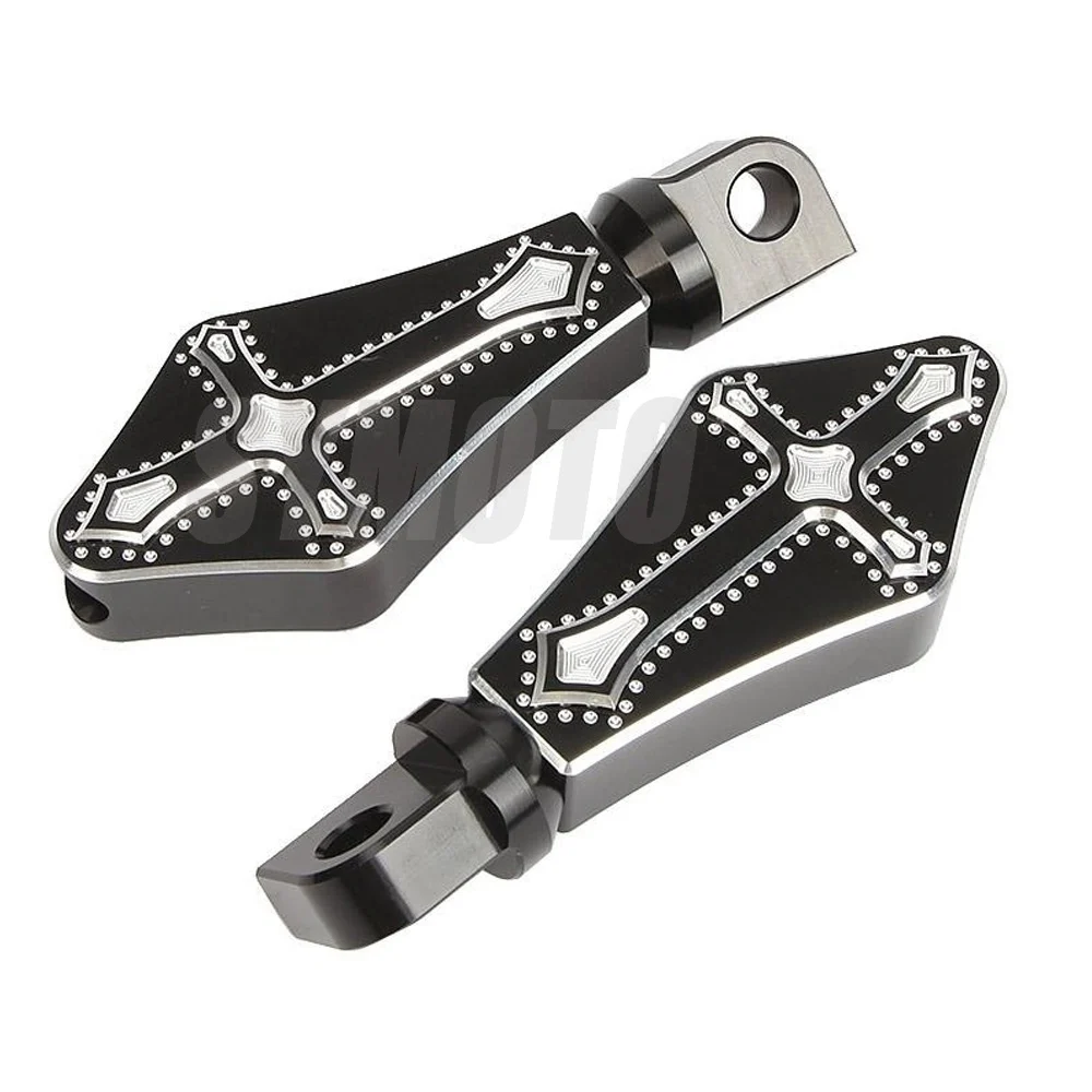 Крест стиль мотоцикла с ЧПУ ног Peg Подножка для Harley Sportster XL 1200 883 N XL883 XL1200 Touring sofails Dyna Electra Stree