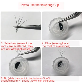 

100pcs Wholesale false eyelash packaging box lash boxes round packing case empty