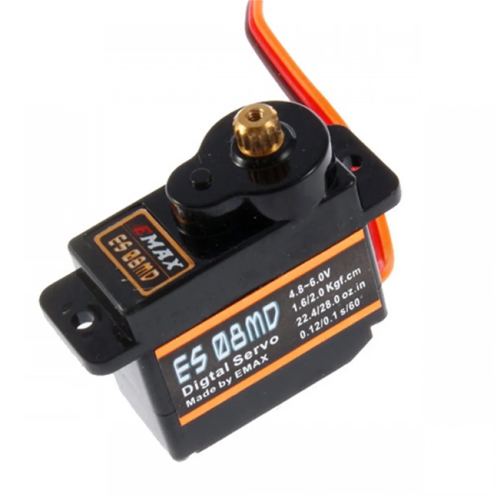 EMAX ES08MD Metal GEAR Digital Servo 12g 1.6/2kg.cm High speed For RC Model Airplane Helicopter Spare Parts 5