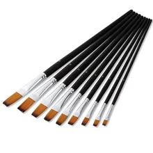 Краски ing рисовальная нейлоновая кисть из волос, ремесло акрил, гуашь акварель масляная краска кисти для рисования товары для рукоделия 9 шт./компл