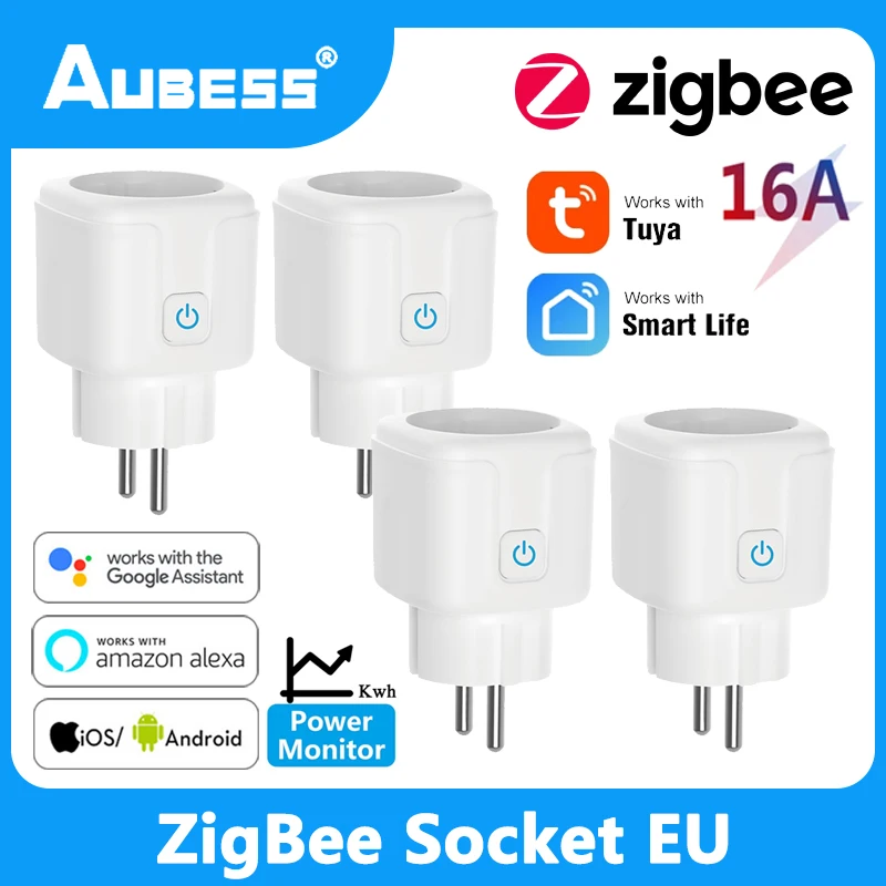 Розетка ZigBee Tuya Smart Life с евровилкой 16 А 100-240 В | Электроника