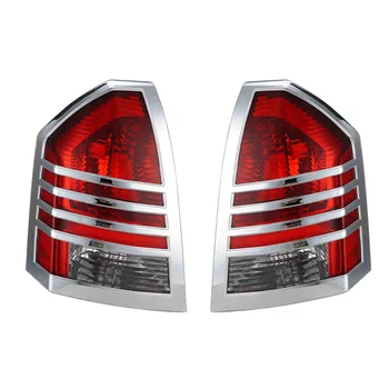 

A pair Plastic car tail light/taillight cover chrome trims flame tail lamp benz for Chrysler 300/300C 2005-2008