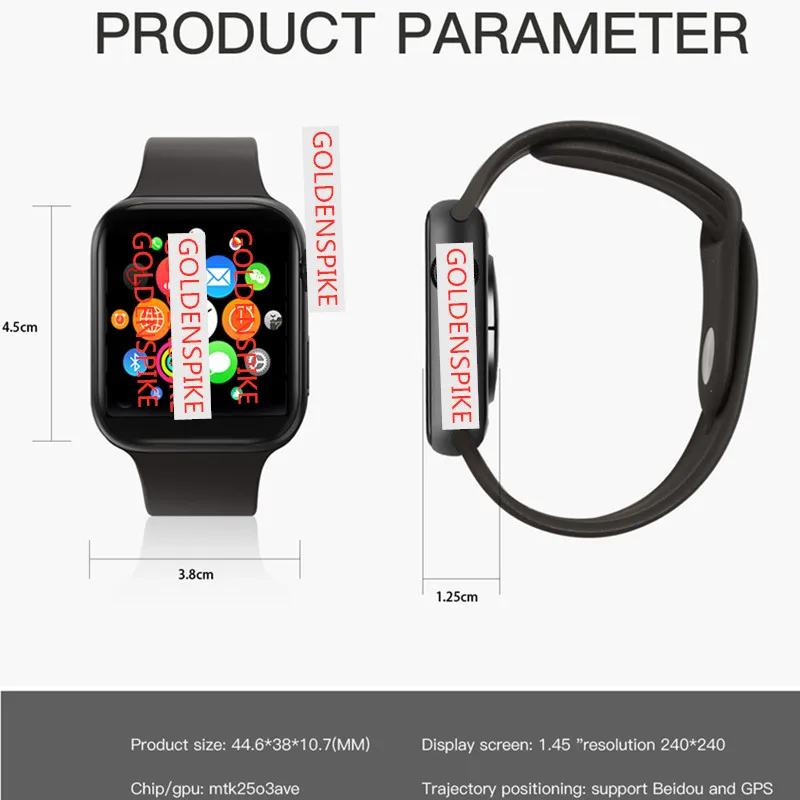 Смарт-часы GOLDENSPIKE I7, Bluetooth, 1:1, серия 5, беспроводное зарядное устройство, gps, спортивные часы для Apple Watch, iPhone, Android, Обновлено IWO10 IWO11