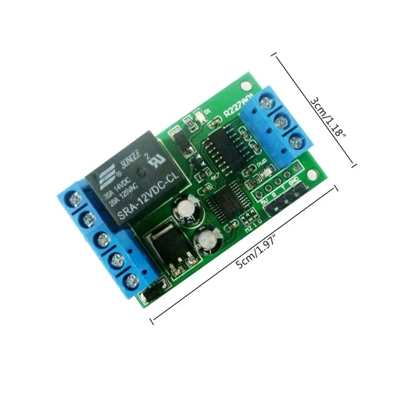 1 Channel 2 in Relay 12V RS232 TTL232 DC Module Remote Control Switch Component UART Port For Car Motor E56B | Электроника