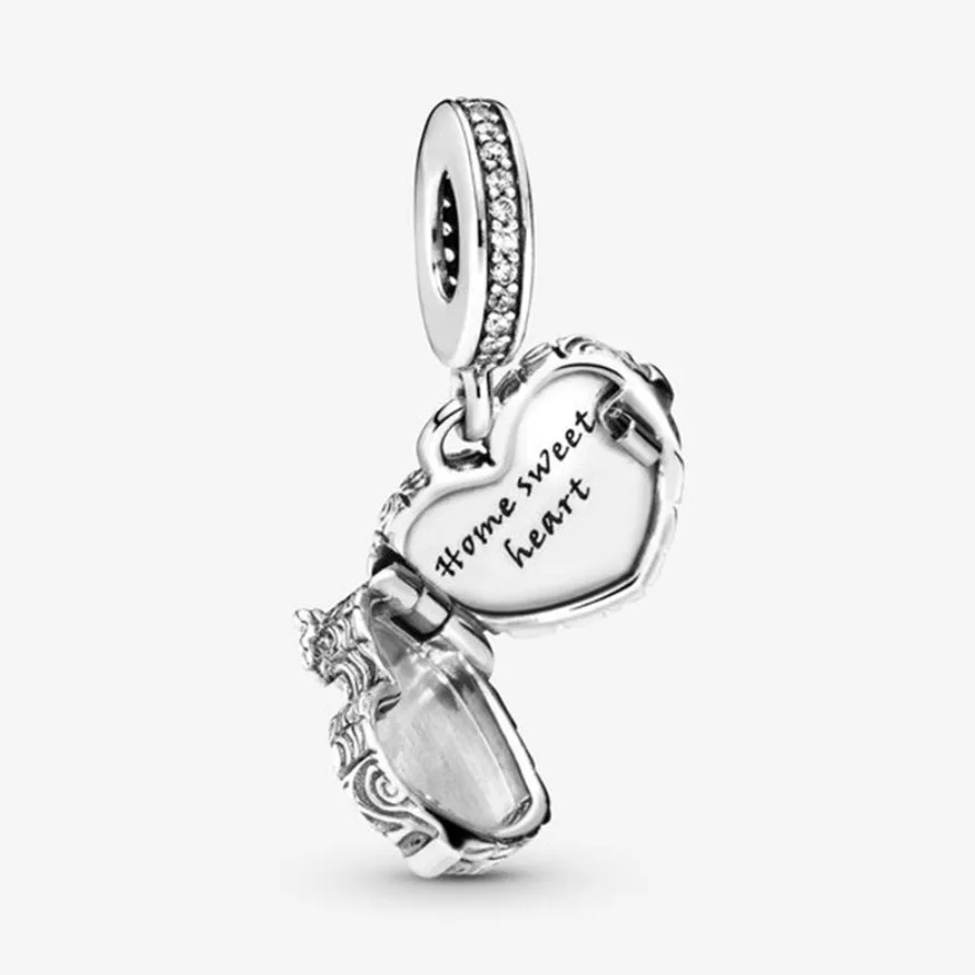 New 925 Sterling Silver Beads The Little Mermaid Sebastian Dangle Charms Pendant fit Original Pandora Bracelets DIY Jewelry