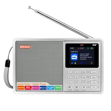 D2 2,4 дюймовый ЖК-дисплей Bluetooth на батарейках FM DAB портативное радио Многополосная стерео Поддержка TF карта цветной экран радио