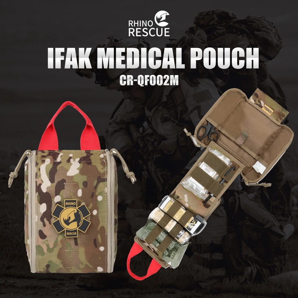 Rhino QF-002M IFAK Military IFAKS Pouch First Aid Kit Survival outdoor emergency kit for Camping Medical Kit Molle Pouch Bag