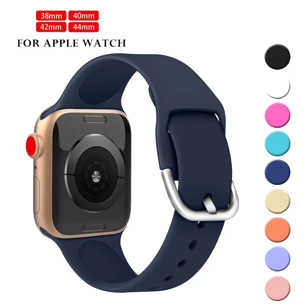 Sport Silicone BraceletS trap For Apple Watch 5 4 band 38 42mm iWatch 44 40mm correa for watch 3 Accessories | Наручные часы