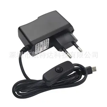 

100pcs 5V3A Power Adapter switch button power supply charger DC/AC Adapter PSU Power Source for Raspberry PI 3 model B+