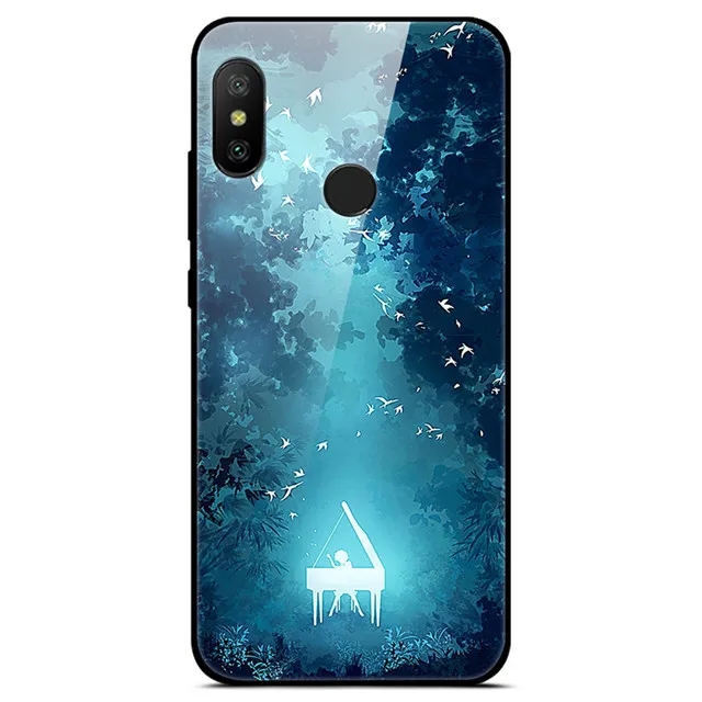 31 Силиконовый чехол для Xiaomi Mi A2 Lite чехол 360 полная защита закаленное стекло задняя крышка чехол для телефона s для Xiaomi Mi A2 бампер - Цвет: 31