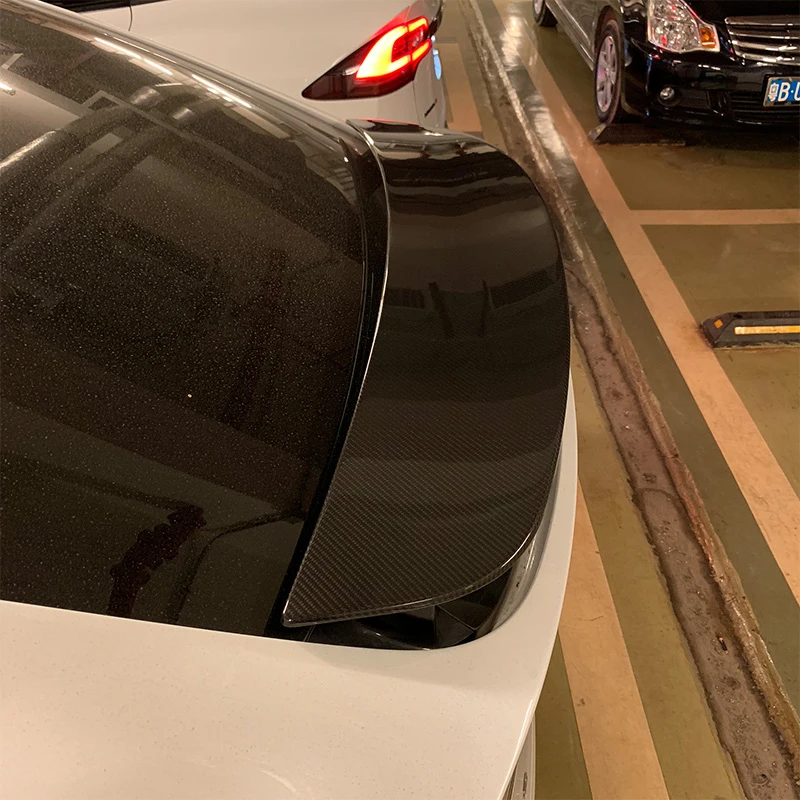 Модель X спойлер стиль для Tesla углеродное волокно задний спойлер СЕДАН добавить на Стиль