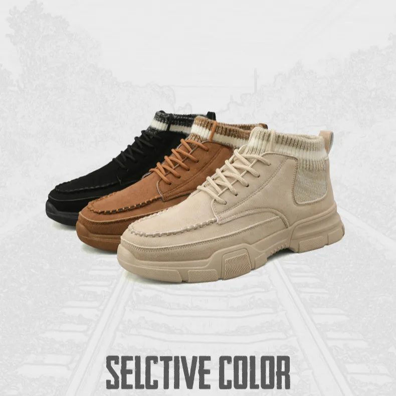 Hohner Men's Casual All-around Socks Shoes New Warm Snow Boots Proof Boots Waterproof Men's Boots Boots Safety Snow Boots