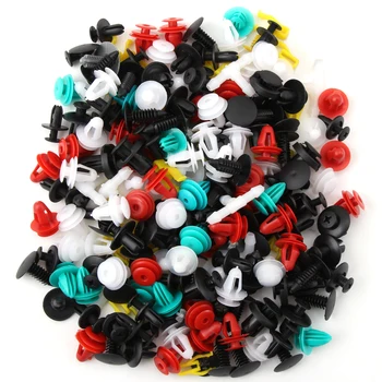

50PCS Mixed Auto Fastener Vehicle Car Bumper Clips Retainer Fastener Rivet Door Panel Fender Liner Universal Fit for All Car