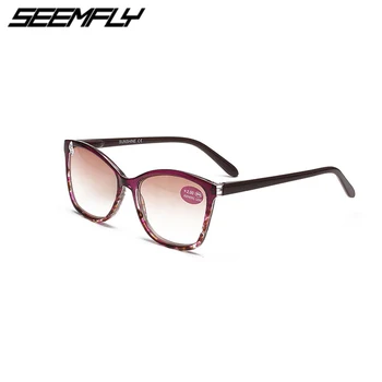 

Seemfly Vintage TR90 Sunglasses Women Men Oversized Gradient Sun Reading Glasses Hyperopia Presbyopia Eyeglasses +1.0 To +4.0