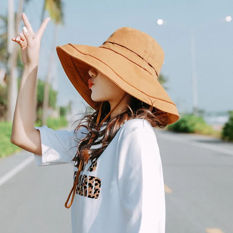 Женская летняя шляпа от солнца для путешествий предотвращает греться в японском литературном шляпа Джокер Женская Серия Хан дышащий костюм