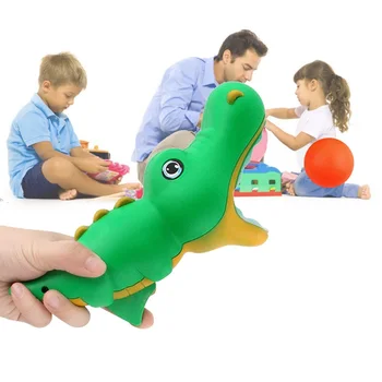 

1 Set Crocodile Modeling Catapult Launch Butt Bouncing Ball Toys for Kids Launch and Catch Ball Toy