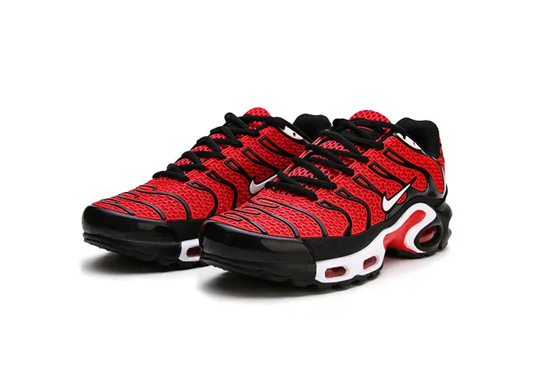 NIKE AIR MAX PLUS TN дышащая Спортивная обувь для мужчин на шнуровке на платформе из материала KPU для тенниса 40-45
