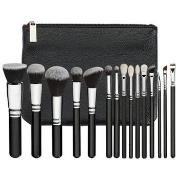 

Brush Set 15Pcs Best Quality Professional Makeup Brush Set Eyeshadow Eyeliner Blending Pencil Cosmetics Tools with PU
