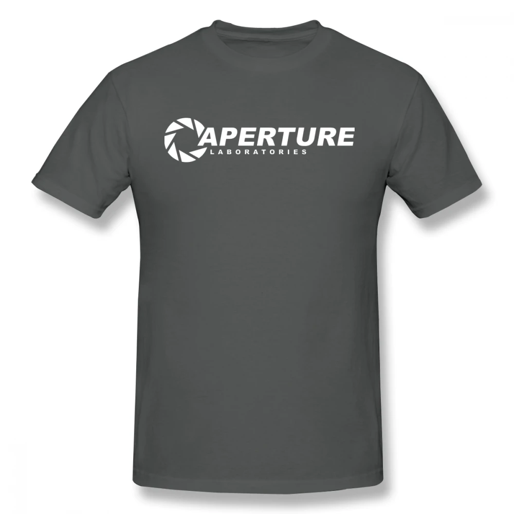 Портал футболка Aperture Laboratories Футболка мужская смешная Футболка с принтом большие Короткие рукава 100 Хлопок Пляжная футболка