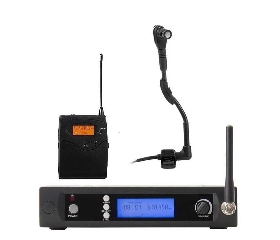 UHF беспроводной микрофон для инструментов сценическая производительность беспроводной микрофон системы