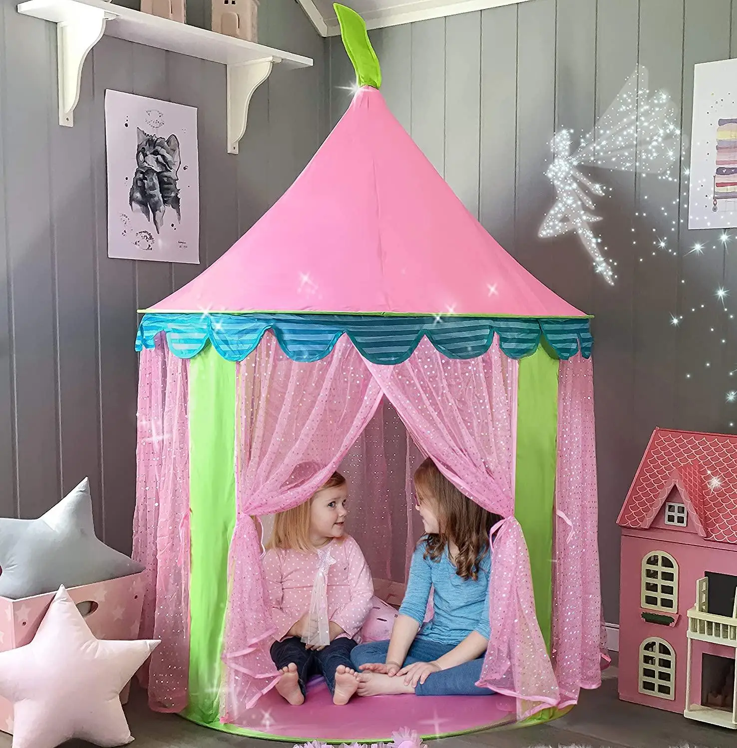 Portable Children s Tent Tipi Kids Pink Princess Castle For Girls Child portable-children-s-tent-tipi-kids-pink-princess-castle-for-girls-child