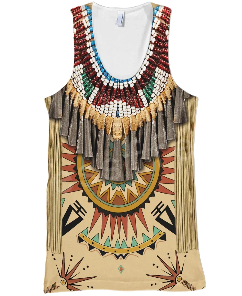 Tessffel индийский родной культуры Harajuku Повседневное красочные костюмы, бегом, забавные 3DfullPrint с жилетом в стиле унисекс/майка Для мужчин Для женщин s8