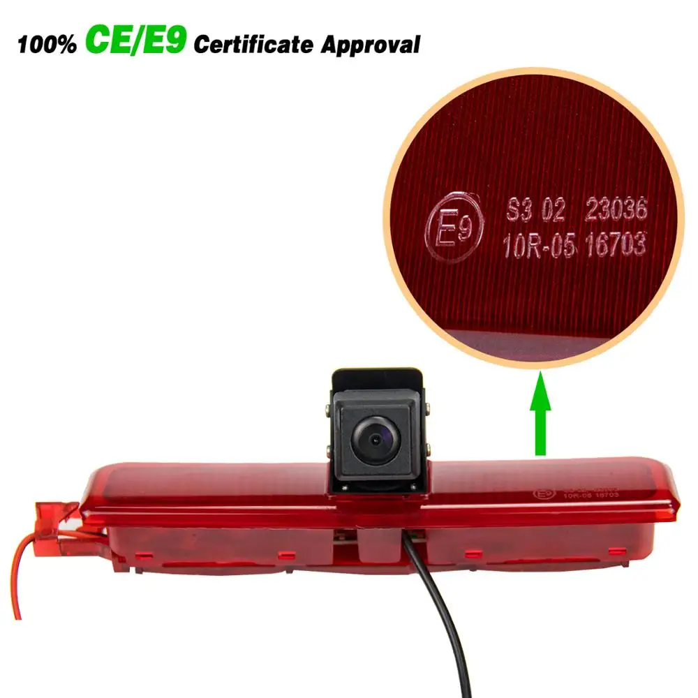 

Freezzmi E9 HD Car Brake Light Rear View Reverse Backup Paking Camera for VW Caddy (2003-2014) Super Night Vision Waterproof