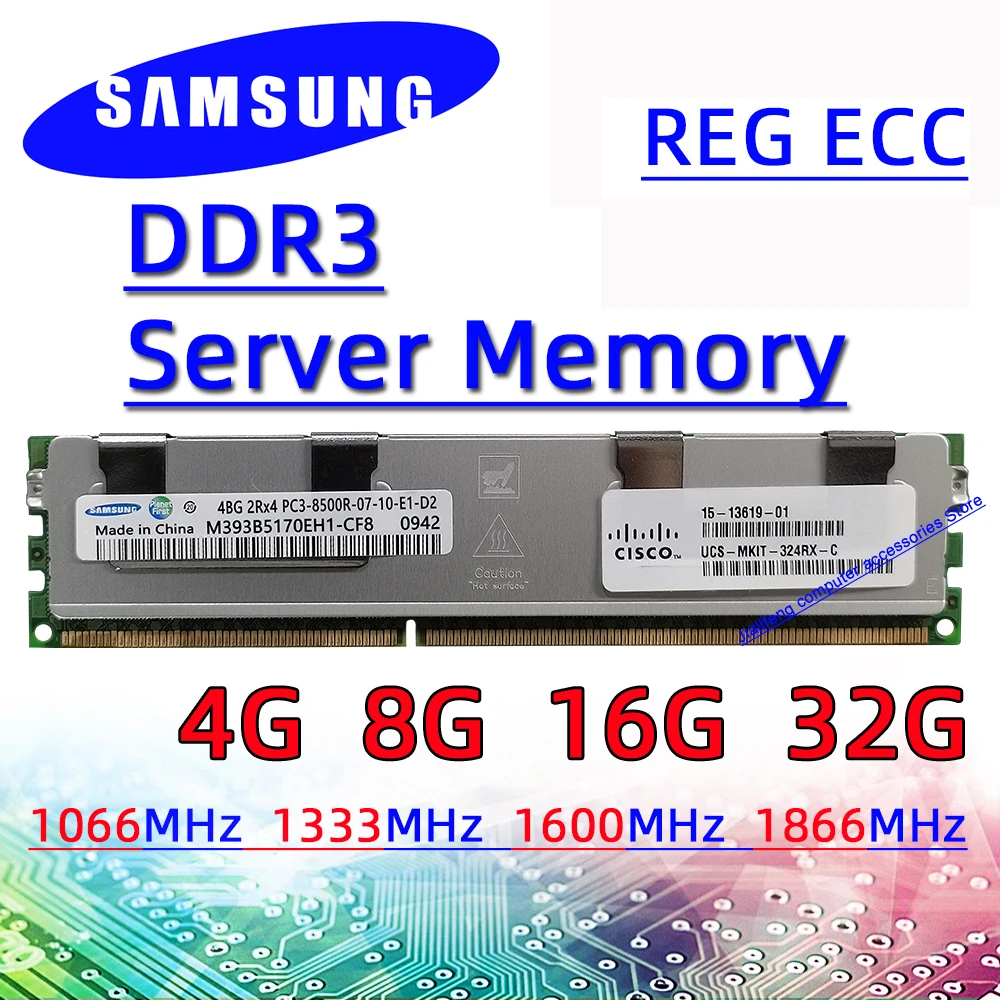 SAMSUNG DDR3 14900R 32GB REG ECC 16GB×2