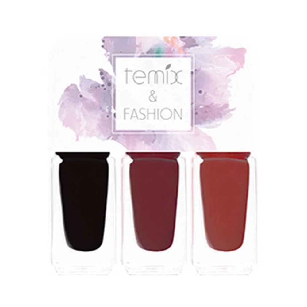 3 шт Temix желе нетоксичный замачивающийся лак для ногтей Быстросохнущий лак