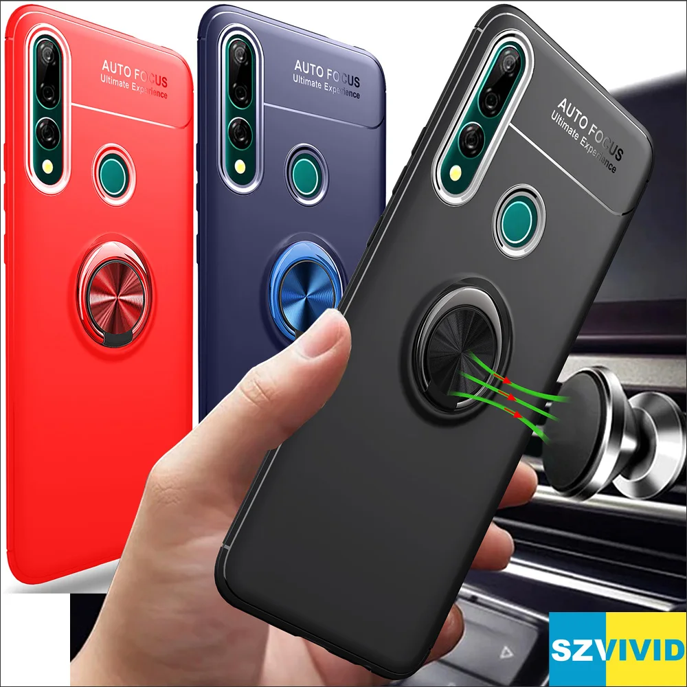 Автомобильный Магнитный чехол для Huawei P Smart Z держатель с кольцом-держателем Y9 Prime