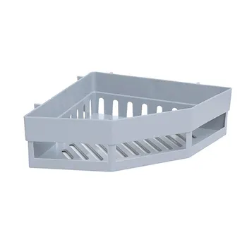 

Wall-mounted Storage Rack Holders Organizer Corner Shelf Seamless Tripod Punch-free Home Wash Bathroom