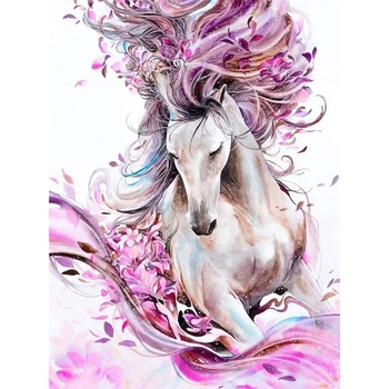 

5D Diamond Painting Horse Full Diy Cross Stitch Rhinestone Embroidery Dotz Kits Diamond Art Craft For Adults Home Wall Decor 12X