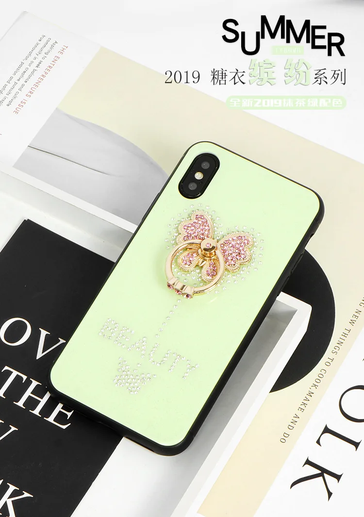 Роскошный противоударный чехол с кольцом для iphone X XR XS Max, полный Чехол для iphone Max 7 8 6 6s PLus, Чехол-держатель