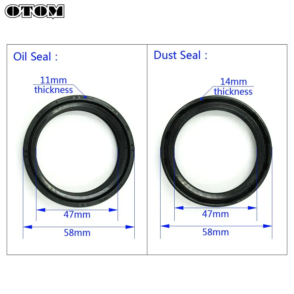 OTOM Motorcycle Fork Damper Shock Oil Seal and Dust Set For HONDA CRF KAWASAKI KXF SUZUKI RMZ Dirt Bike Enduro Accessories | Автомобили и