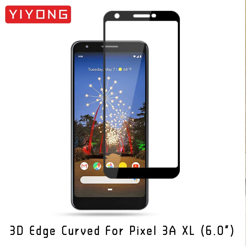 For Pixel 3A XL YIYONG 3D Edge изогнутое стекло для Google Pixel 3 XL закаленное стекло Защита экрана для Google Pixel 3A XL Pixel 2 XL Pixe3 стекло - Цвет: For Pixel 3A XL