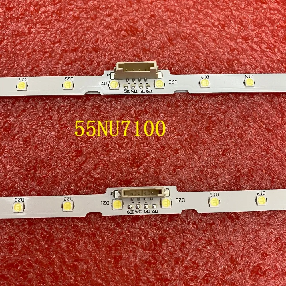 LED bar(2)For Samsung UE55NU7091 UE55NU7099 UE55NU7175 UE55NU7179U UE55NU7170U UE55NU7140U UN55NU7090 UN55NU7100G UE55NU7102K multi coloured led strip lights