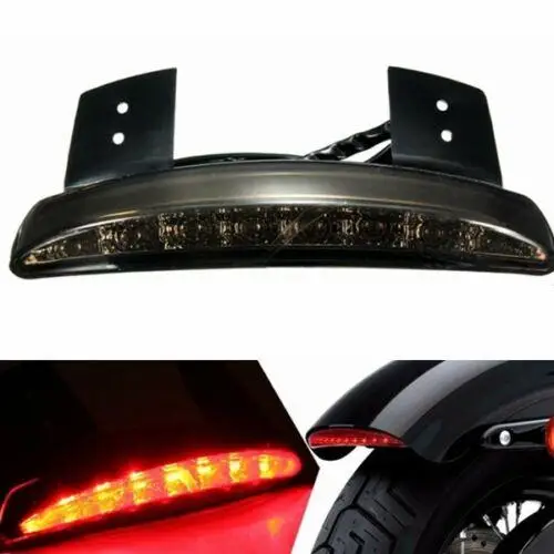 Bike Motorcycle Lights Rear Fender Edge Red LED Brake Tail Light