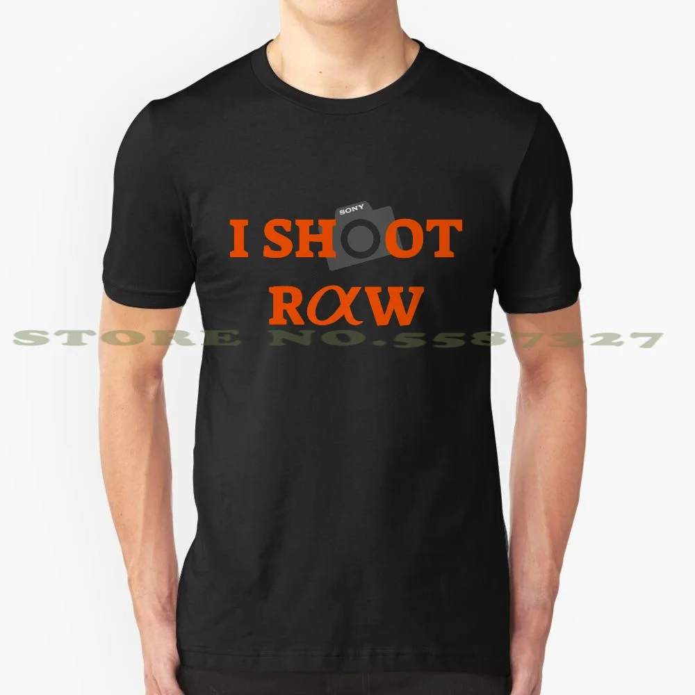 I Shoot Raw Mini Logo (camera) Sony Alpha Summer Shirt For Women Alpha Alpha Camera Alpha Black Orange Black - T-shirts - AliExpress