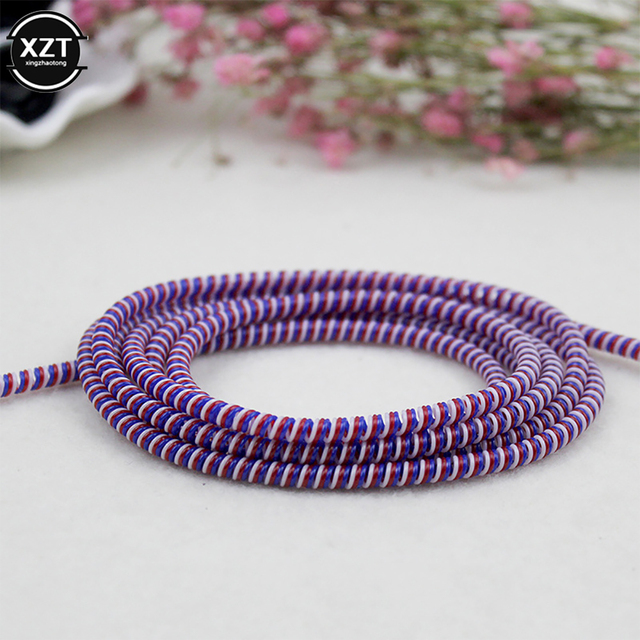 Color phone Wire Cord Rope Protecto Anti-break spring protection rope for USB Charging Cable earphone Data Bobbin Winder