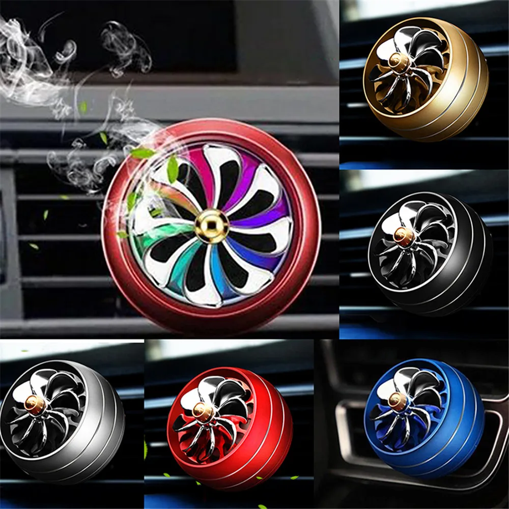 

Mini Car air freshener LED smell conditioning Ventilation outlet Perfume Clip fresh aromatherapy fragrance Auto alloy accessorie