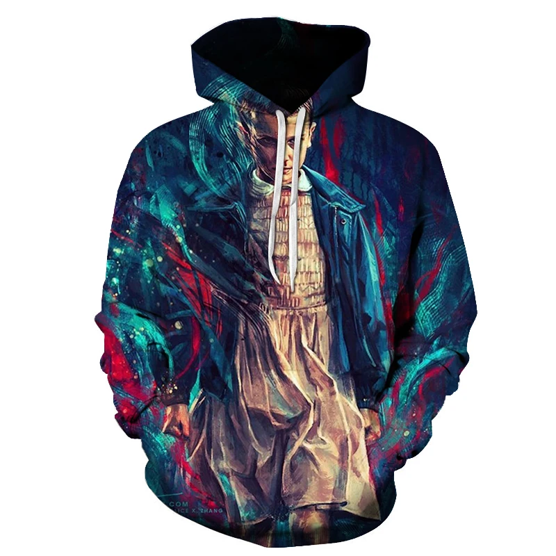 hot sale men hoodies Stranger Things Sweatshirts TV series Stranger Things 3D Printing sweatshirt men women street pullover